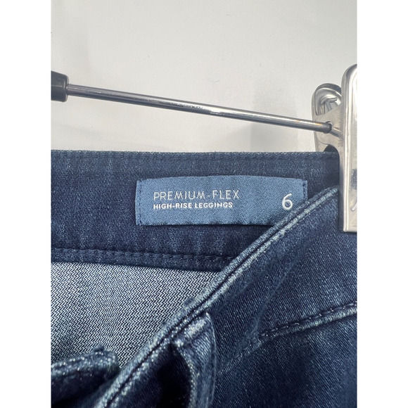 J Jill High Rise Denim Leggings Marin Wash Womens‎ Size 6 Blue New - Picture 3 of 8